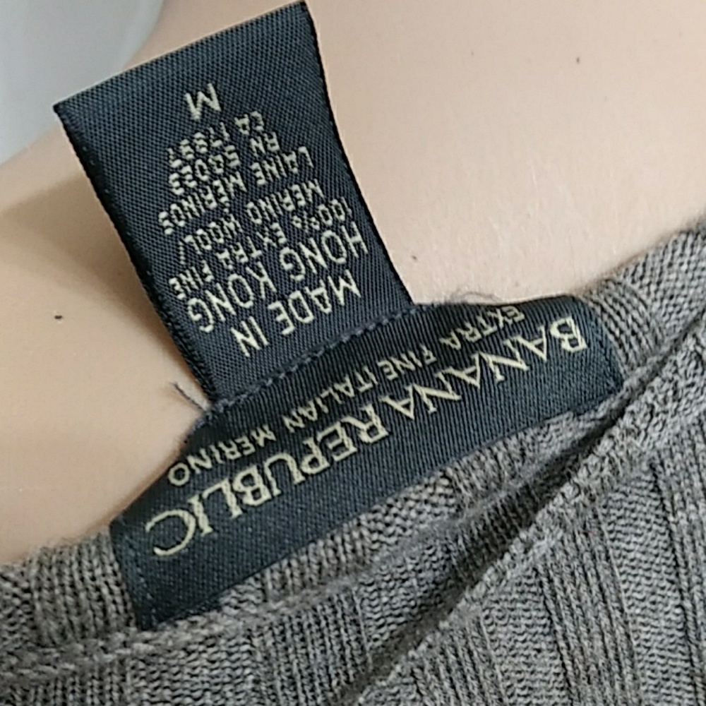 New BANANA REPUBLIC Italian Merino Sweater P49 - Picture 5 of 6